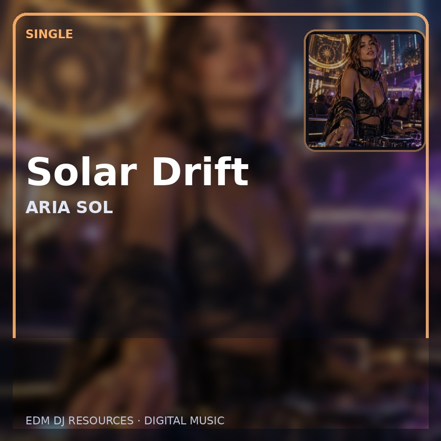 Solar Drift illustrated album artwork