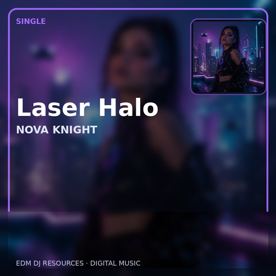 Laser Halo illustrated album artwork