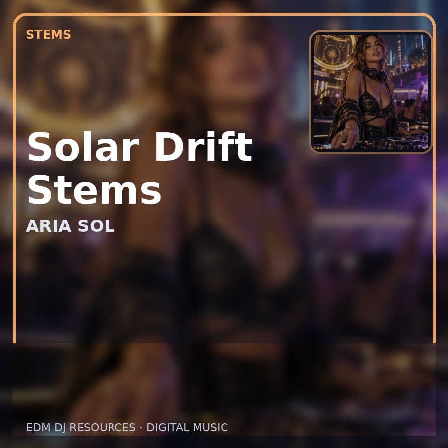 Solar Drift Stems illustrated album artwork