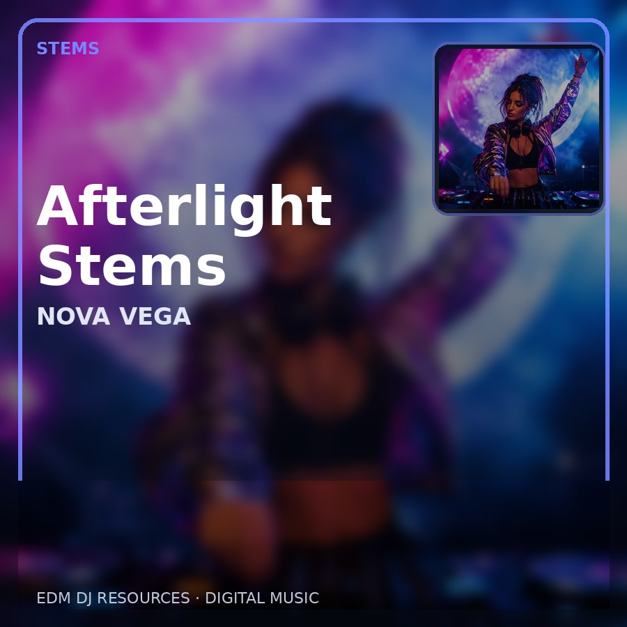 Afterlight Stems illustrated album artwork